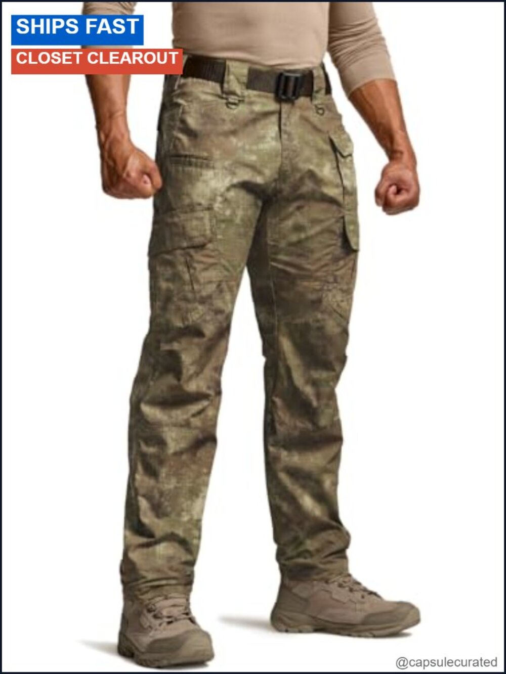 Water Resistant Ripstop Cargo Pants, Lightweight Tactical Work Hiking Pants,